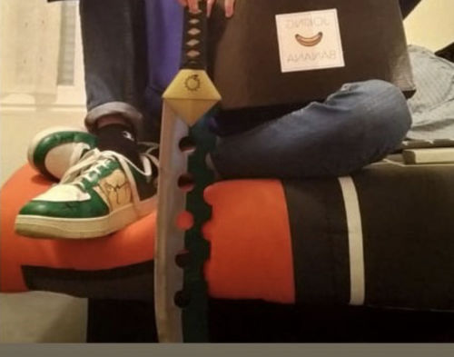 Customer photo review of Sneaker One Piece - Roronoa Zoro 2.0