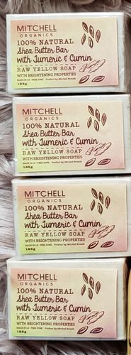Customer photo review of Mitchell Organics 100% Natural Shea Butter Bar With Turmeric & Cumin