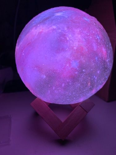 Customer photo review of Colour Changing Moon Lamp
