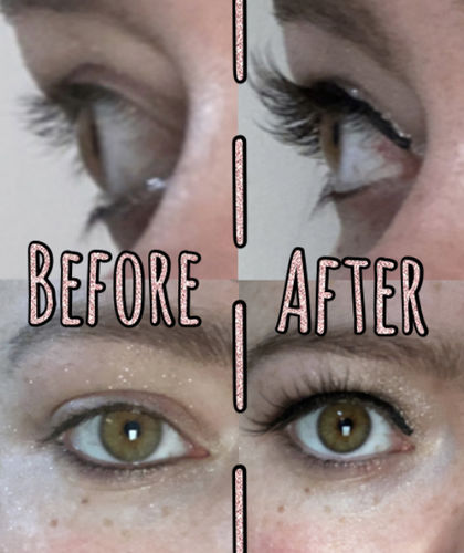 Customer photo review of Sapphire Magnetic Eyelashes and Eyeliner Kit