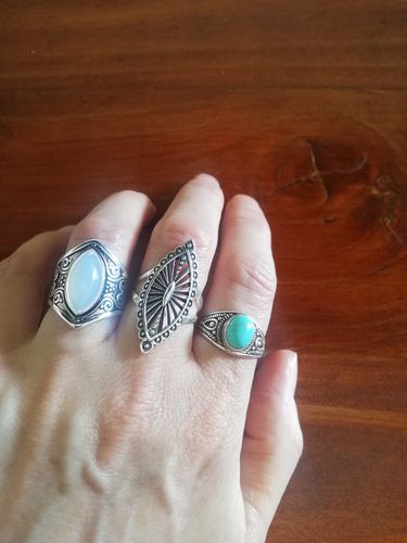 Customer photo review of Moonstone Ring