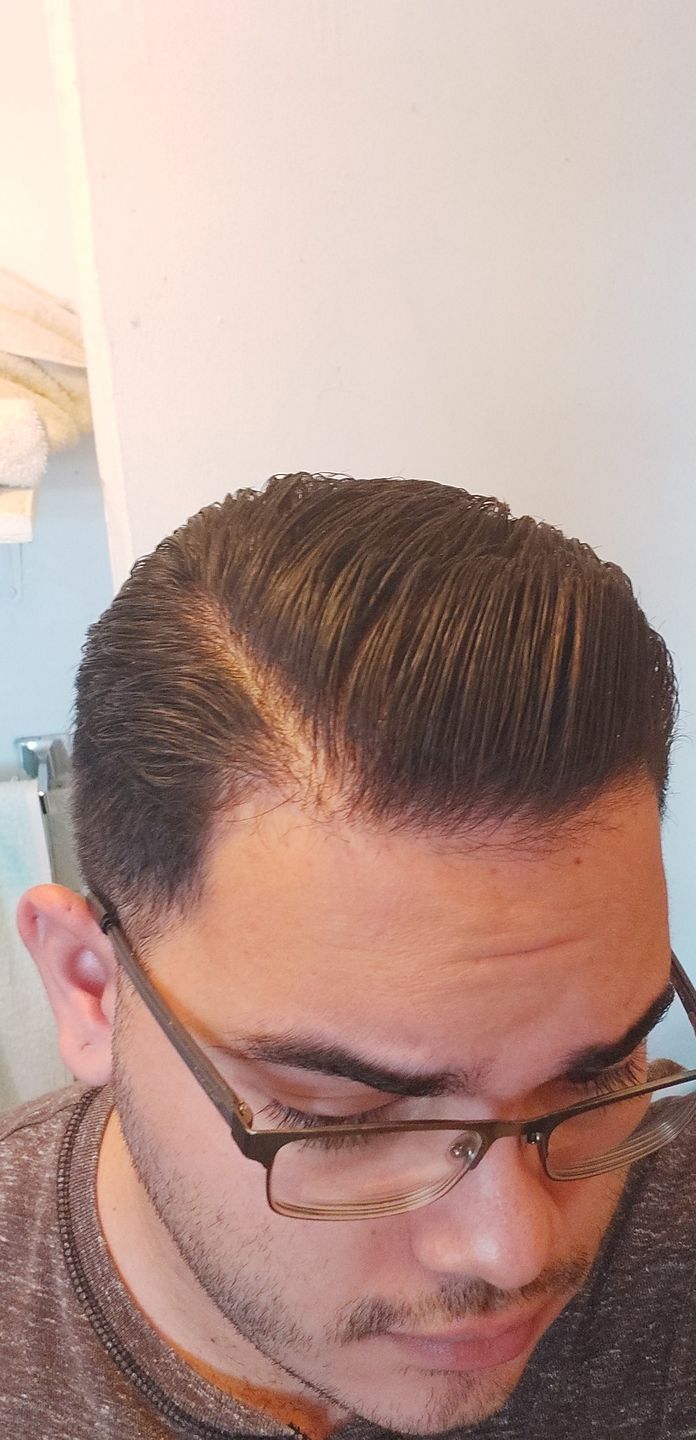 Customer photo review of TheSalonGuy CRAFTED Extreme Hold Matte Hair Paste – Maximum Control with a Matte Finish – 4oz