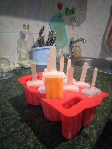 Customer photo review of Moule Silicone Glace à l'eau (x12)