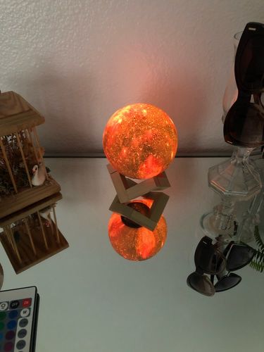 Customer photo review of Colour Changing Moon Lamp