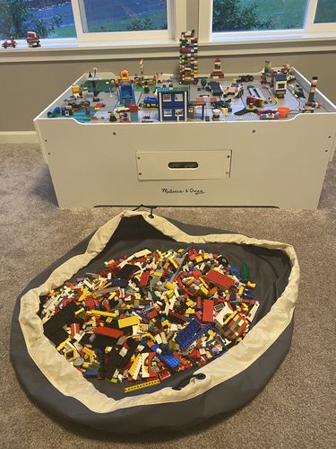 Customer photo review of Super Toy Storage Bag - Seattle Gray