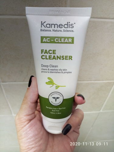 Customer photo review of ג'ל ניקוי טיפולי לעור שמן הנוטה לפצעונים | AC - CLEAR FACE CLEANSER