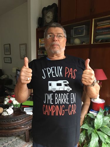 Customer photo review of T-shirt homme J'peux pas j'me barre en camping-car