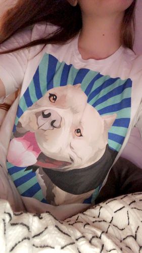Customer photo review of Men's Custom Pet T-Shirt