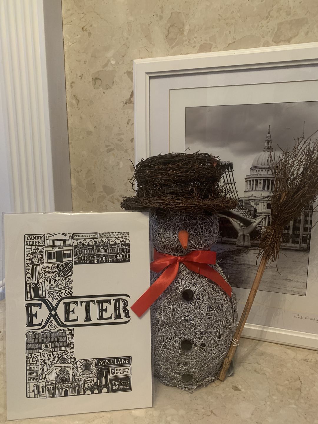Customer photo review of Exeter letter E Print