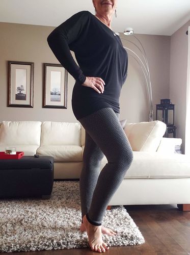 Customer photo review of M Rena Chevron Sweater Legging