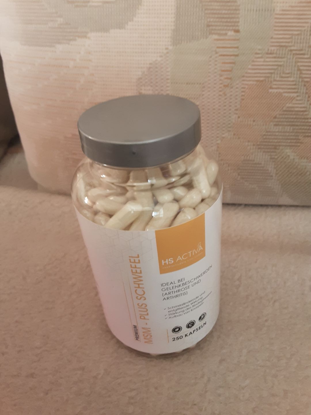 Customer photo review of Gelenk Komplex (MSM Plus Schwefel) - (250 Kapseln oder 800g Pulver)