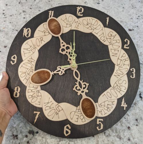 Customer photo review of WEASLEY WALL CLOCK WITH SPOONS