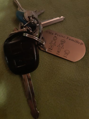 Customer photo review of Porte Clé - Ma Petite Famille