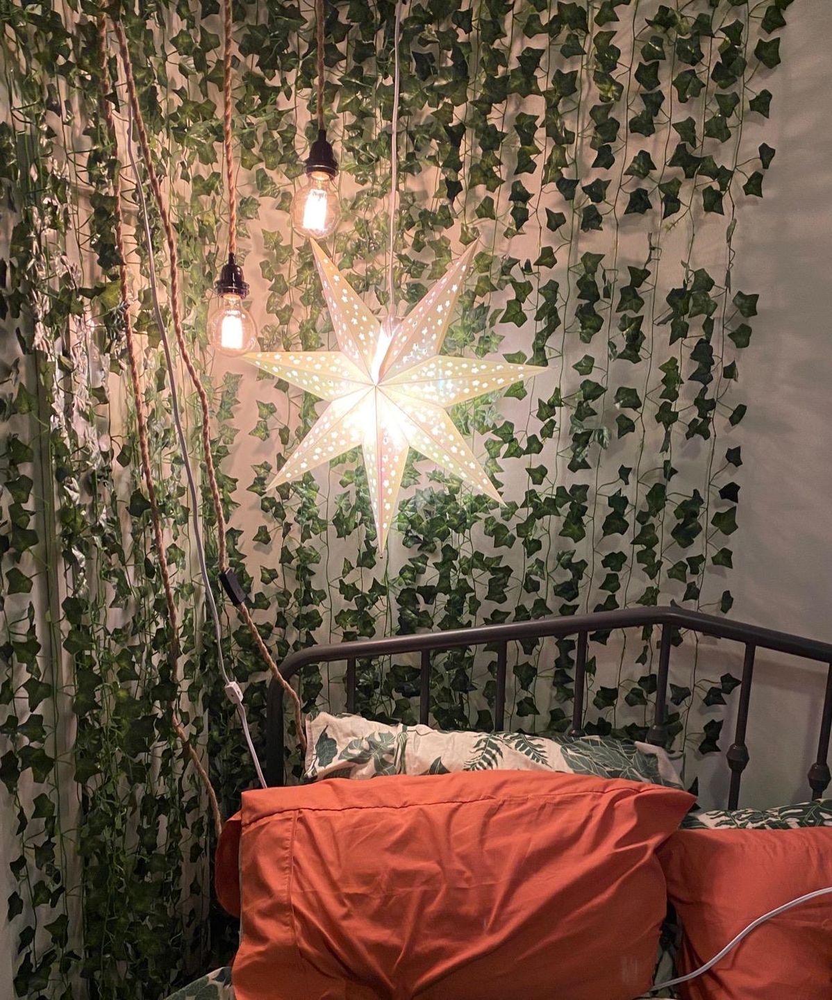 Customer photo review of Prismatic Paper Star Lantern Decoration (22 inch Rainbow Iridescent 7-Point Lighted Star)