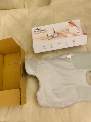 Customer photo review of Wireless Rechargeable Air Compression Leg Massager with Heat