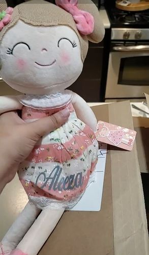 Customer photo review of Personalized Leyadoll (Pink) with Gift Bag