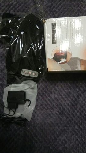 Customer photo review of Electric Heated Knee & Joint Massager Brace for Arthritis and Pain Relief