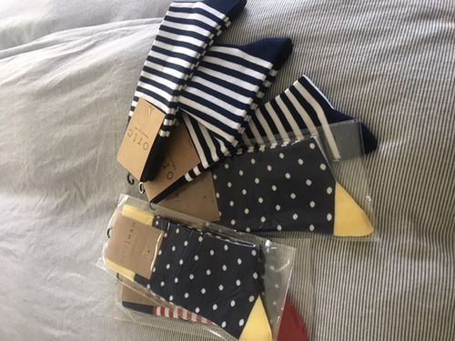 Customer photo review of Yellow Striped Polka