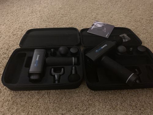 Customer photo review of Achedaway Percussion and Vibration Massager (Black)
