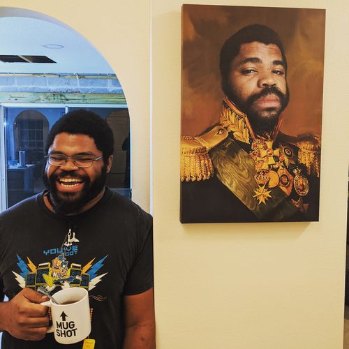 Customer photo review of The Colonel - Custom Canvas