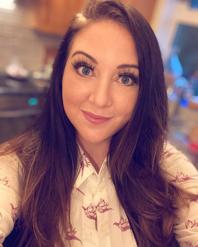 Customer photo review of Amber Magnetic Eyelashes and Eyeliner Kit