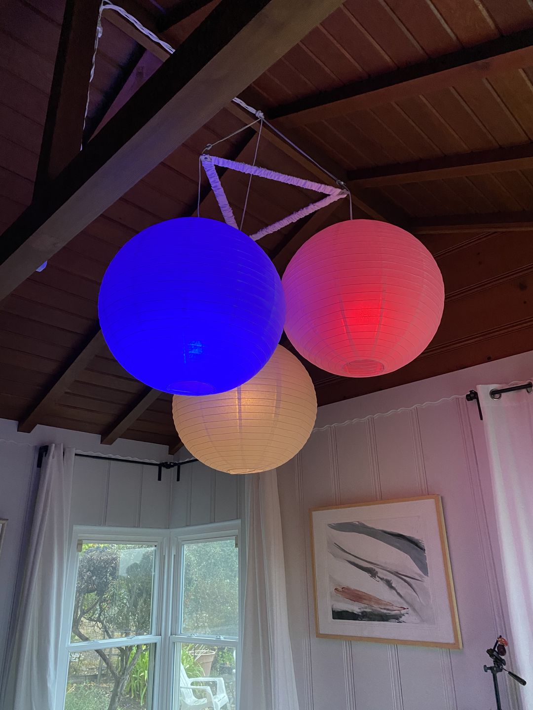 Customer photo review of Single-Socket White Pendant Light Lamp Cord for Lanterns, 11-Foot - Electrical Swag Light Kit