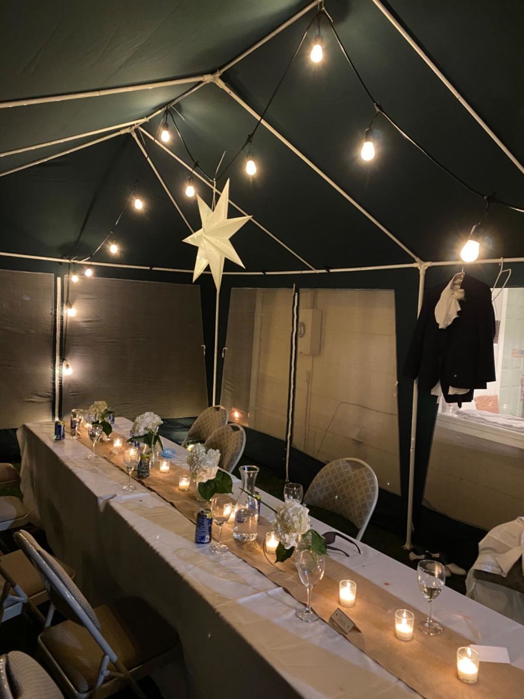 Customer photo review of Paper Star Lantern Decoration (22 inch Wonder White 7-Point Frosted Star)