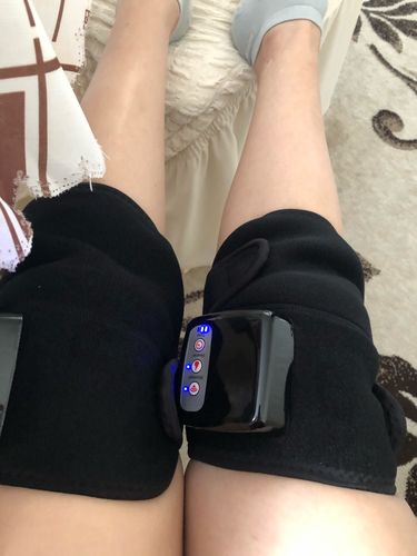 Customer photo review of Electric Heated Knee & Joint Massager Brace for Arthritis and Pain Relief