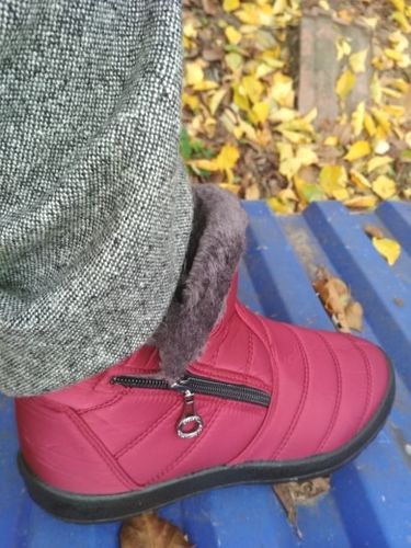 Customer photo review of 2020 New Design Women's Winter Boots, Waterproof Snow Boots For Winter, Anti slip Fur Lined Snow Boots [Limited SALE: Pay 2 Save more 15%]