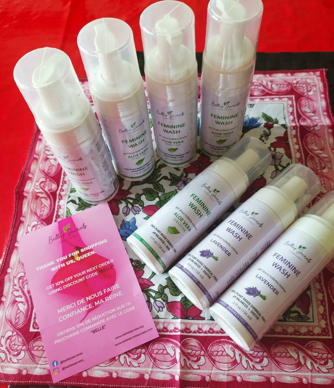 Customer photo review of Belle's Calming Lavender Wash