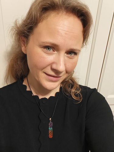 Kundenbewertung mit Foto zu 7 Chakra Orgonit - Halskette