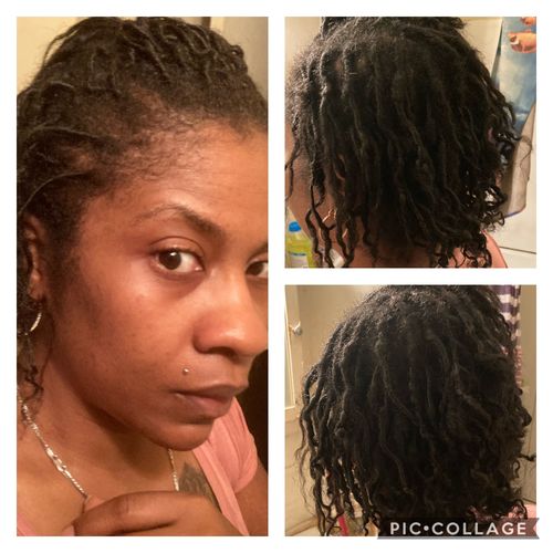 Customer photo review of Nourishing & Conditioning Hair Oil | 4 oz