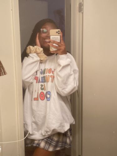 Customer photo review of Going To Therapy Is Cool! -- Sweatshirt