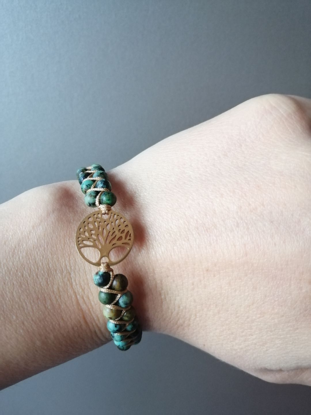 Customer photo review of LEBENSBAUM Armband aus Afrikanischen Jaspissteinen