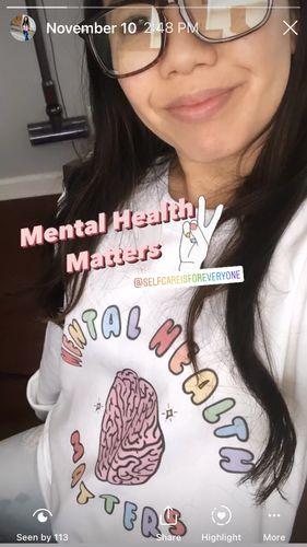 Customer photo review of Mental Health Matters (Brain) -- Sweatshirt