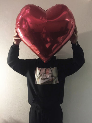 Customer photo review of Felpa cappuccio Thegrado mike Bongiorno