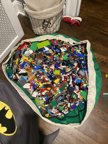 Customer photo review of Super Toy Storage Bag - Green Grass