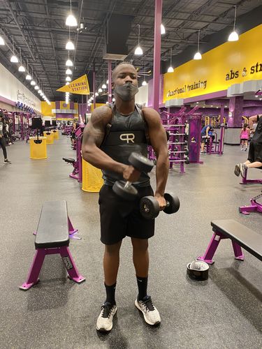 Customer photo review of PR Accessories Bundle (Arm Blaster, Elbow Wraps, Wrist Wraps, Lifting Straps)- Black