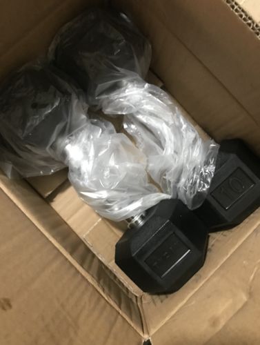 Customer photo review of Tydax Rubber Hex Dumbbells