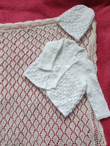 Customer photo review of Baby Mystery Knitting Box