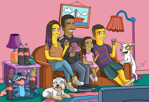 Customer photo review of RETRATO EM ARQUIVO DIGITAL FAMILIA AMARELA