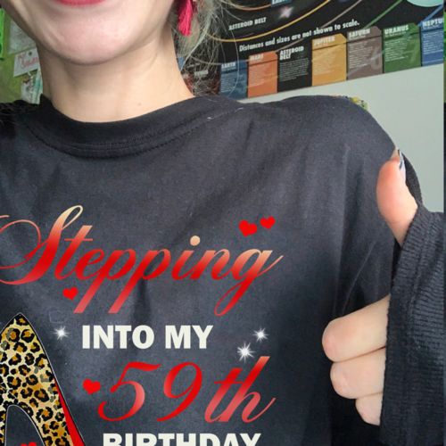 Customer photo review of Stepping Into My 59th Birthday