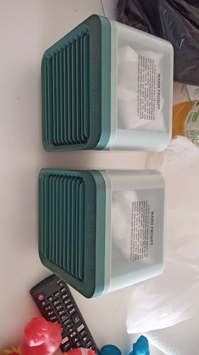 Customer photo review of Mini Portable Air Conditioner Humidifier Air Cooler - USB Rechargeable