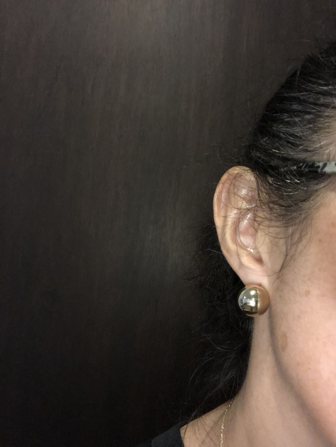 Customer photo review of Broquel esfera dorada