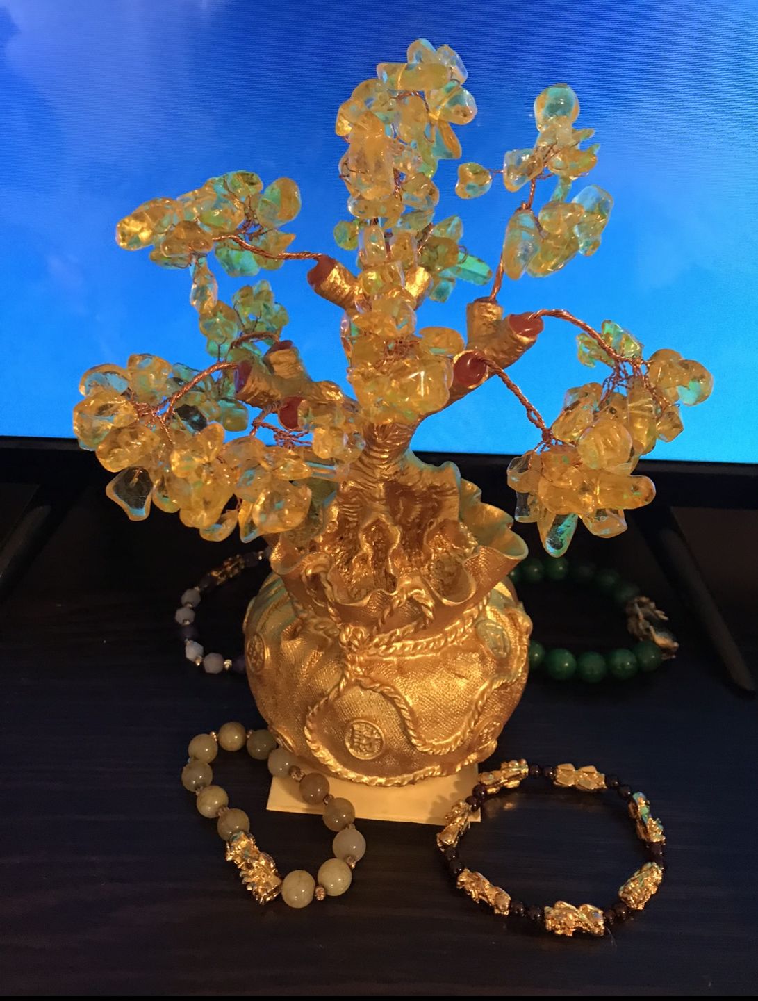 Customer photo review of Feng Shui Citrine Money Tree Wealth Ornaments
