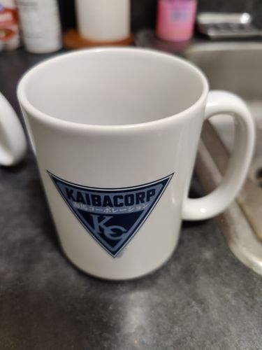 Customer photo review of Kaiba Corp Emblem - Ceramic Coffee Mug