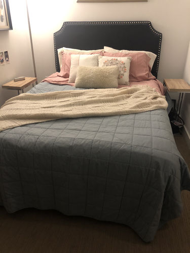 Customer photo review of Renewed Organic Cotton Comforter, Full/Queen