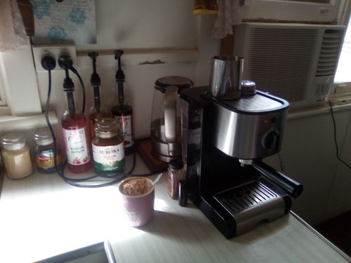 Customer photo review of Turkish Delight Coffee Syrup