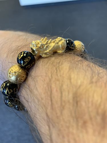 Customer photo review of Feng Shui Black Obsidian Wealth Bracelet