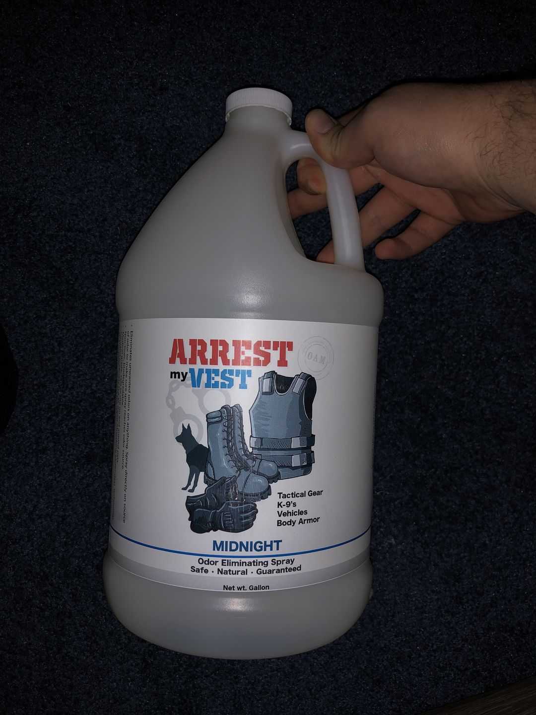 Customer photo review of Gallon Odor Eliminating Refill Midnight
